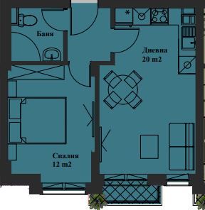 Продава се Двустаен апартамент в София, Банишора - 53 кв.м за 2303 €/кв.м - Снимка #3