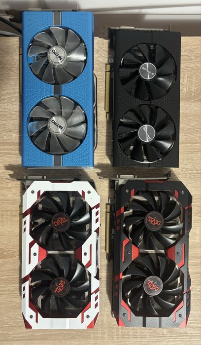 Видео карти RX580 8GB - Реновирани Sapphire Nitro SE, Pulse, RedDevil