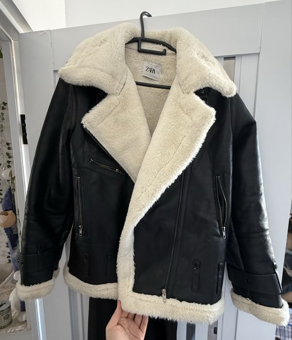 Куртка дублёнка ZARA, тёплая, стильная