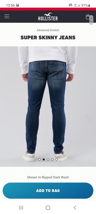 Blugi barbati 30 , 33 HOLLISTER