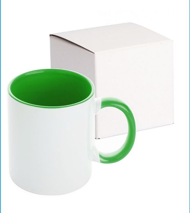 Чаши за Сублимация-Цветна вътрешност и дръжка!