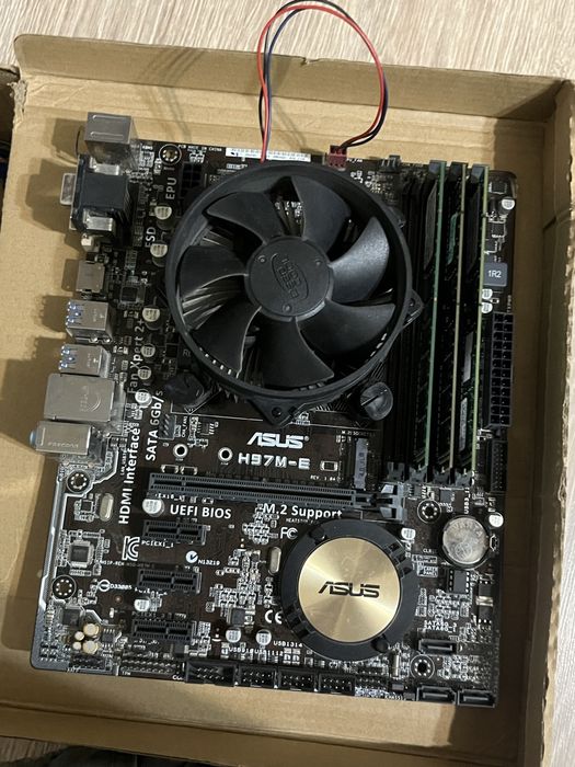 Комплект запчастей для ПК: Core i3-4150 / ASUS H97M-E / SSD / БП / RAM