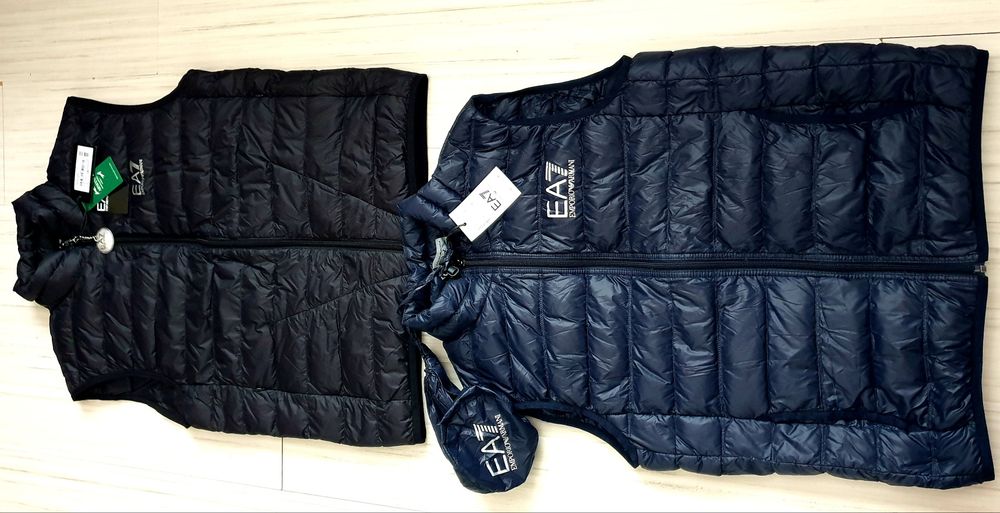 Emporio Armani EA7 Down Vest Mens Size M 2бр НОВО! ОРИГИНАЛ Мъжки Пухени Елеци!