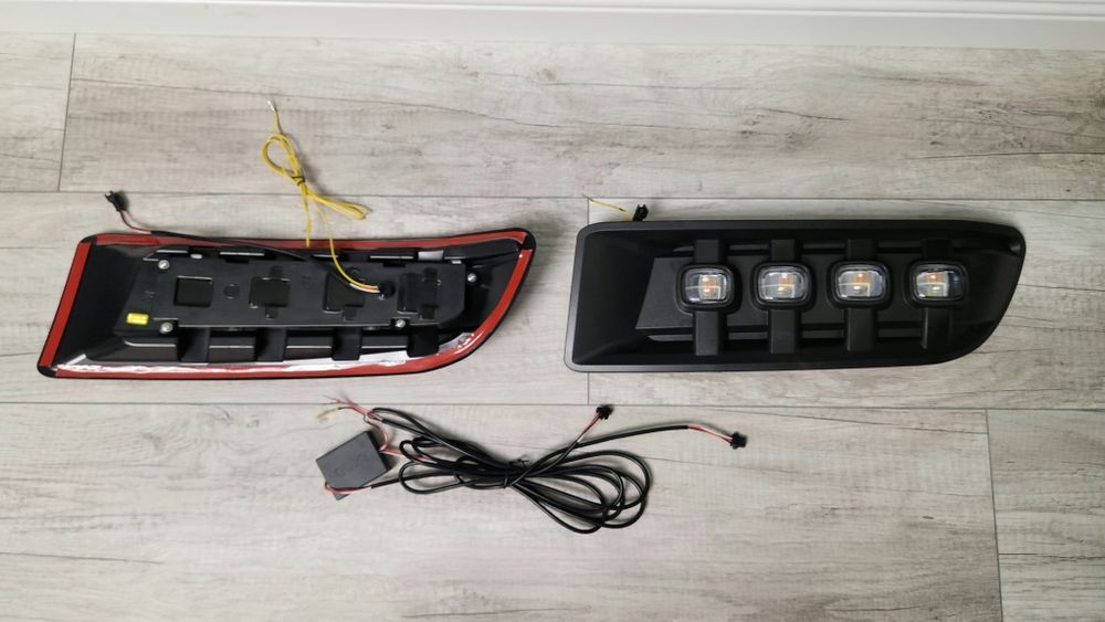 Дхо в бампер TOYOTA PRADO 120 тюнинг Противотуманки