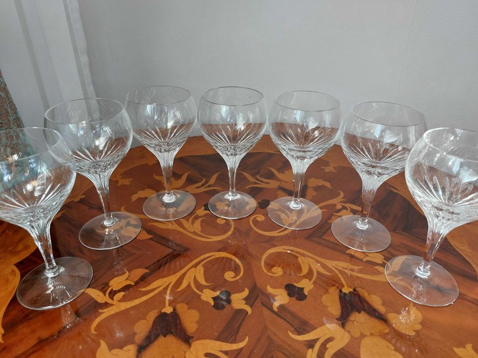 Set 7 pahare cristal vin nefolosite