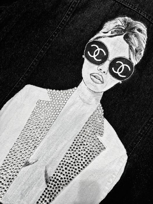 Geaca dama accesorizata cu pietre swarovski