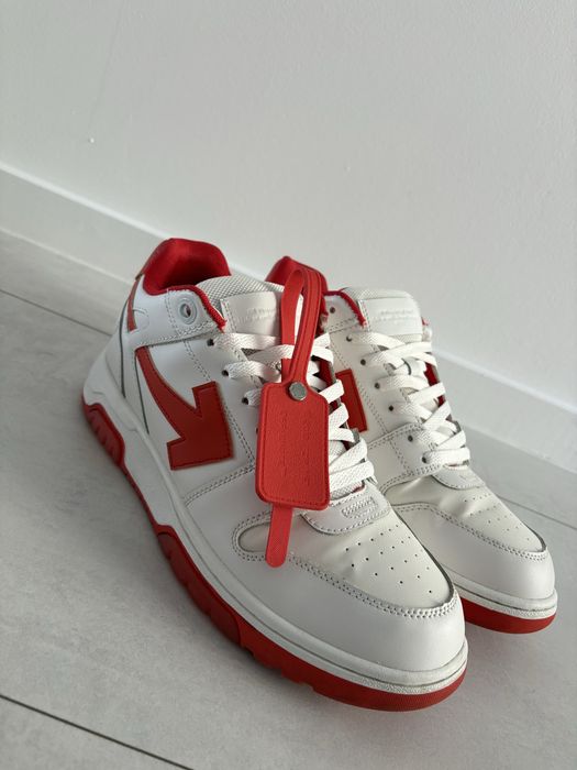 OFF WHITE, Low Top Out of Office, Red White
