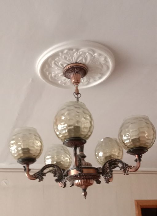 Люстра бронзовая СССР.