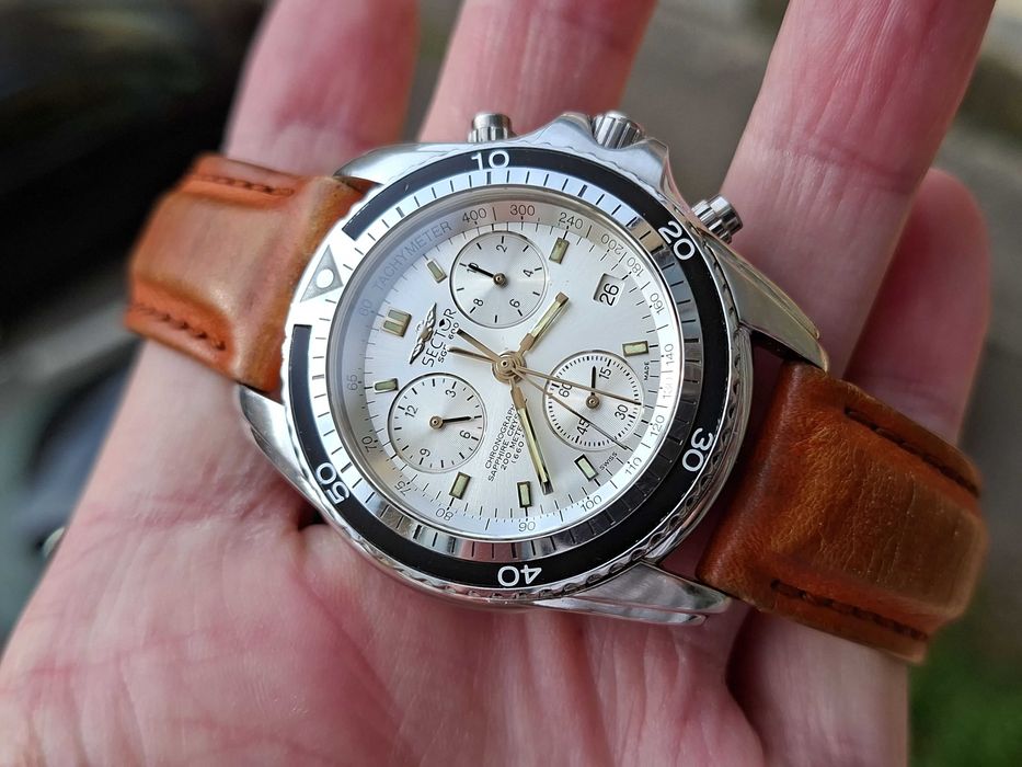 Ceas Sector No Limits SGE600 Cronograf Safir Swiss 27 Jewels