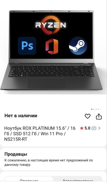 Ноутбук Rox Platinum Ryzen 9 9600HX