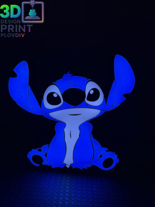 3D Лампа Stitch