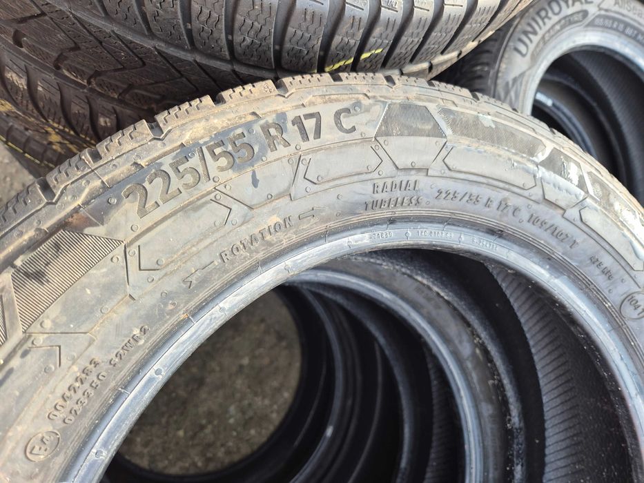2 Anvelope M+S - 225/55/17C - Continental - CA UNELE NOI DOT 2024