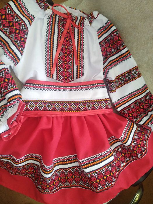 Costum popular pentru fete 3 ani, 98 cm