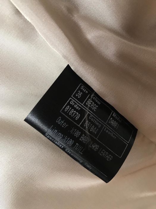 Jachetă/haina calitate lux din piele naturala (miel), culori bio