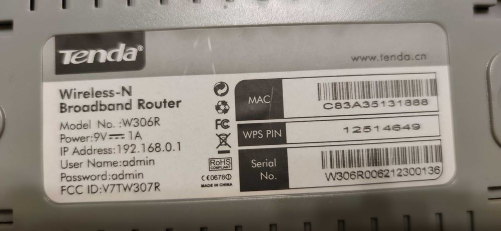 Продавам Wi Fi рутер Tenda W306R