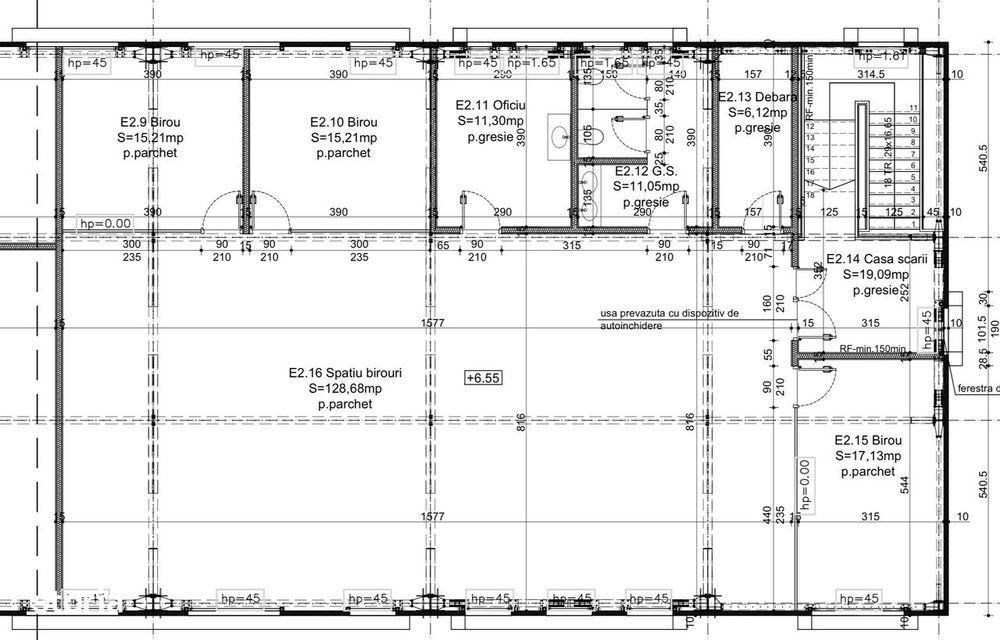 Spatiu Modern Birouri  220mp Jumbo Silk District
