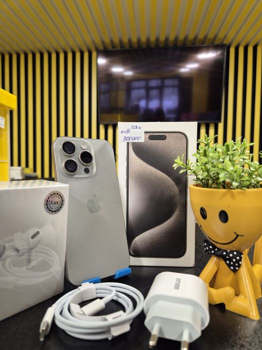 Iphone 15Pro,128гб,100%,Kaspi0-0-24