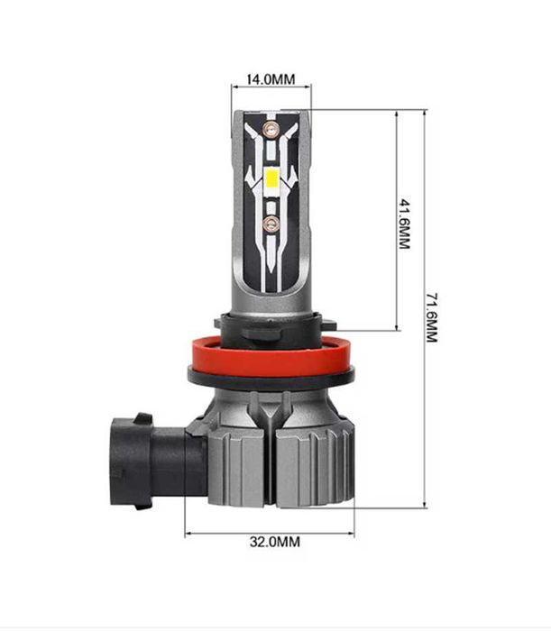 Комплект LED диодни крушки 9005/HB3 - 35W 12V - 6000к