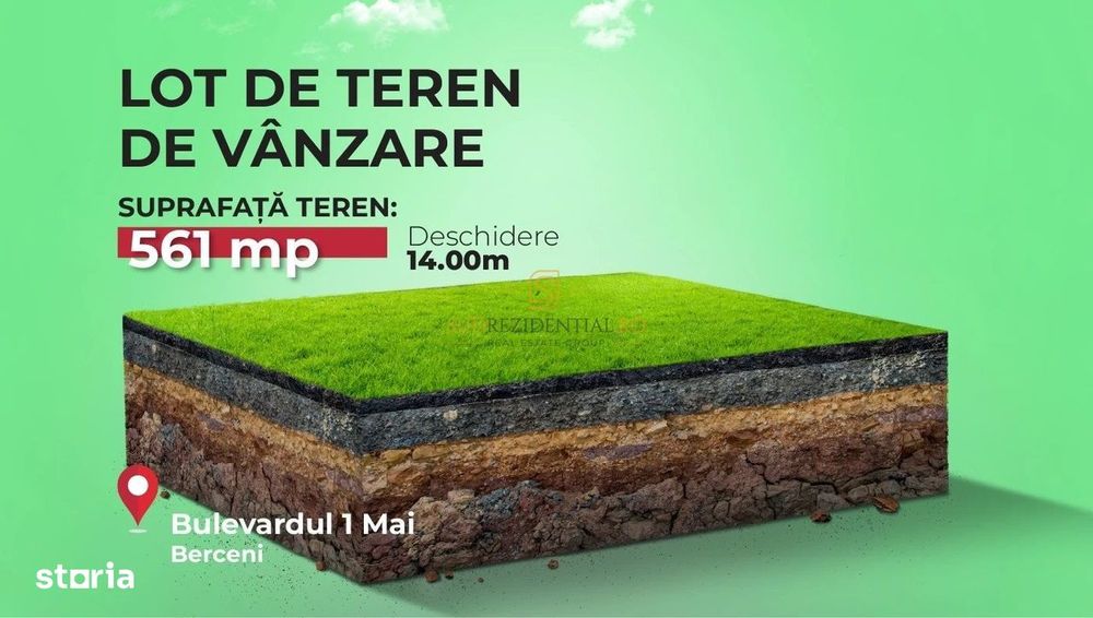 Teren de vanzare, 561 mp, strada Cetatea Alba, Mamina, Comuna Berceni