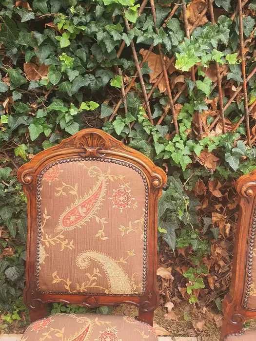 Бароков комплект - маса с 4 стола