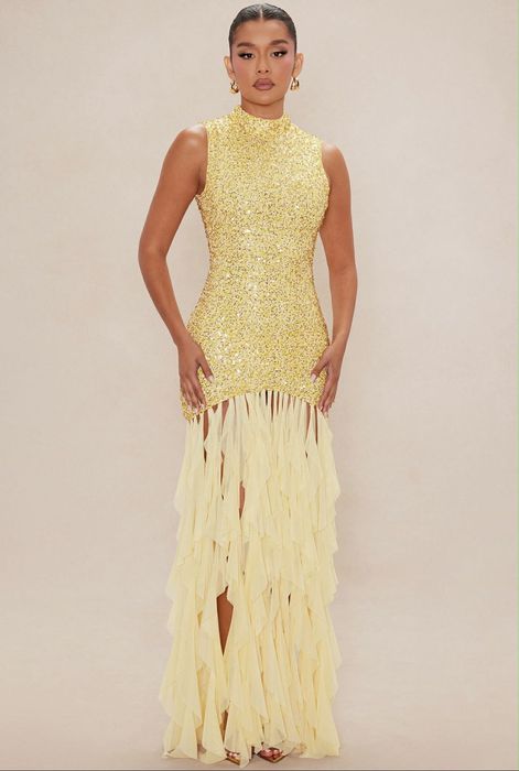 Vând Rochie de Seară Statement – Yellow Glam