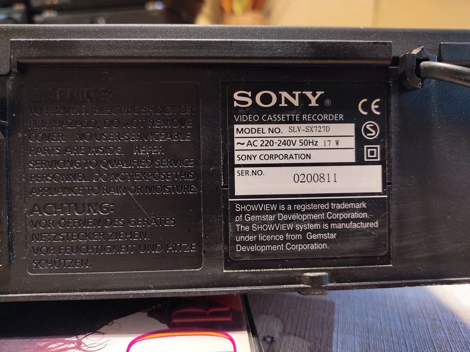 Видео SONY VHS SLV-SX727 Hi-Fi-Stereo