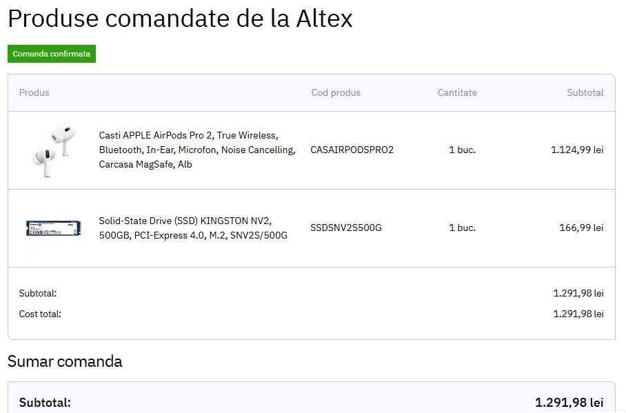 Casti APPLE AirPods Pro 2 (doar casca stângă)