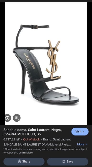 Sandale elegante YSL originale