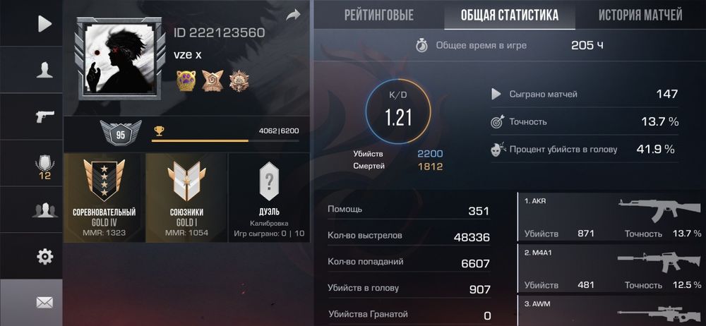 Продам акаунт Стандофф 2