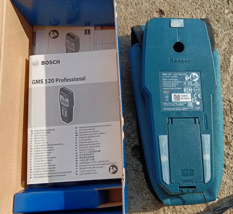BOSCH GMS 120 professional, detector cabluri