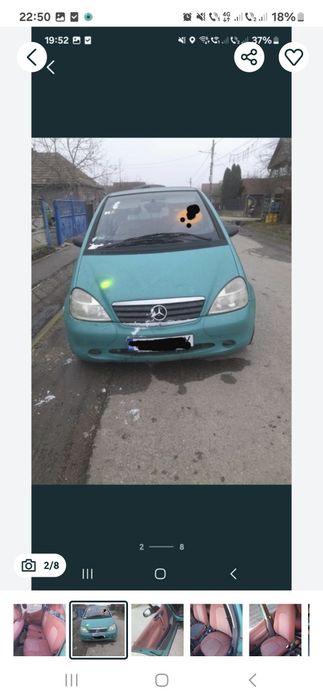 Vând interior mercedes A class scaune fete uși  preț 400 lei toate