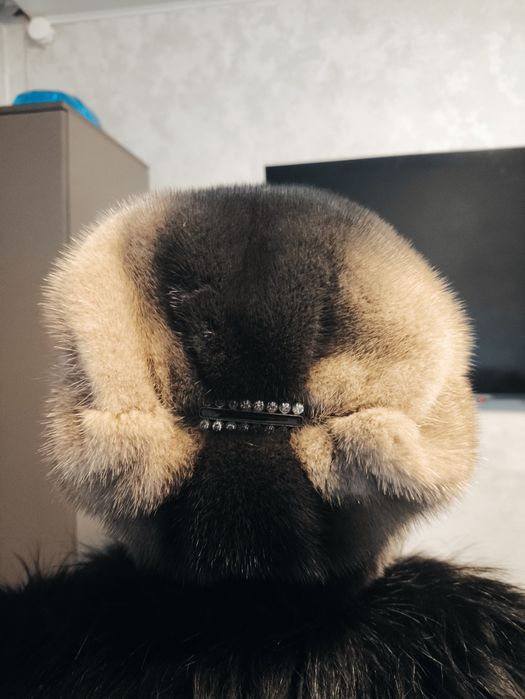 Норковая шапка новая