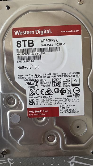 Хард Диск 8 TB Western digital