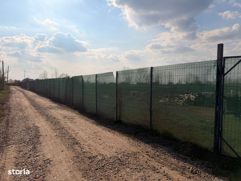 Teren 1700 mp de inchiriat Clinceni Bragadiru langa A0  + container