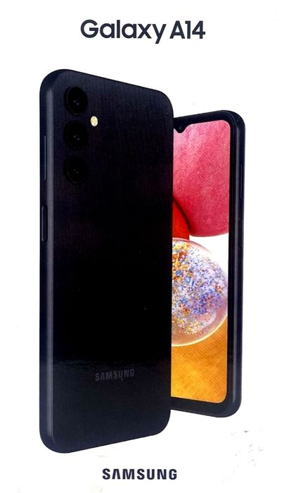 Telefon SAMSUNG GALAXY A 14 Negru NOU Sigilat în cutie - 650 Lei