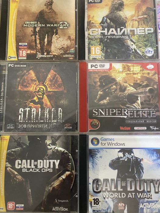 Продам диски с компьютерными играми.