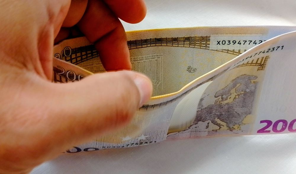 Портмоне 100 ,200,500 евро винил