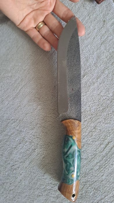 Cuțit lama foaie de arc,  lucrat manual