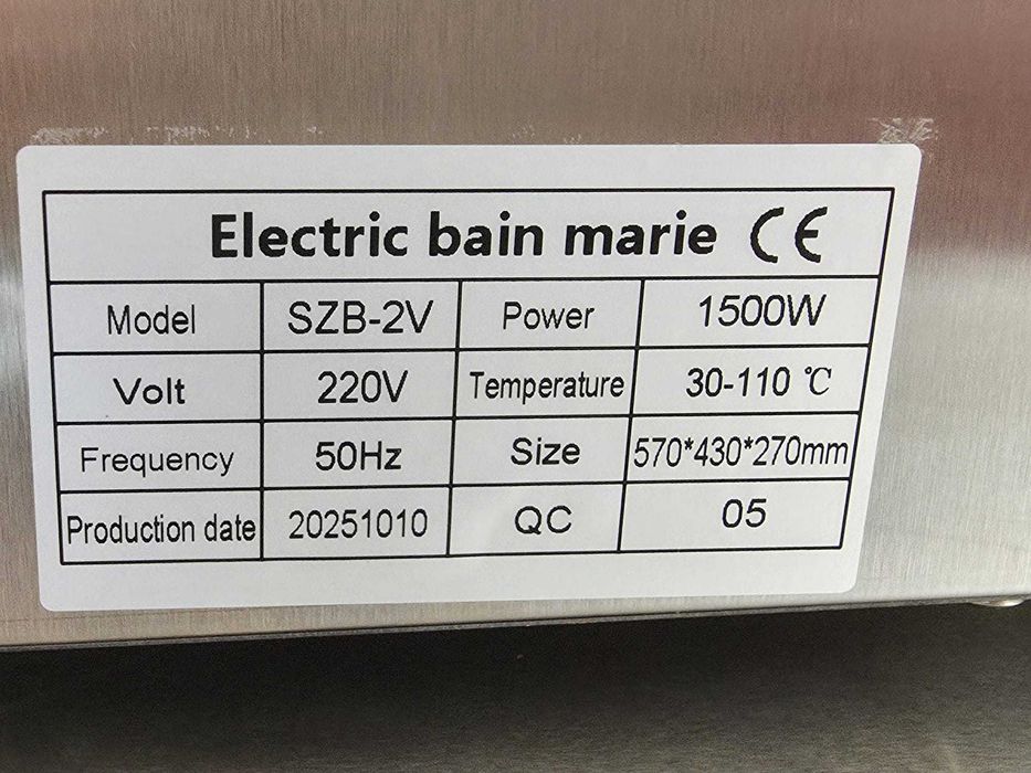 Aparat electric mentinere cald bain marie