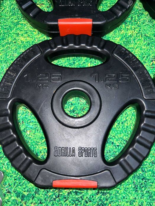 Set gantere discuri cu grip din ciment 10kg 30/31 mm