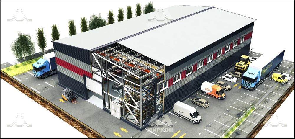 Ангар утепленный с тельфером 10 тонн Ташкент. Площадь 2000м2.