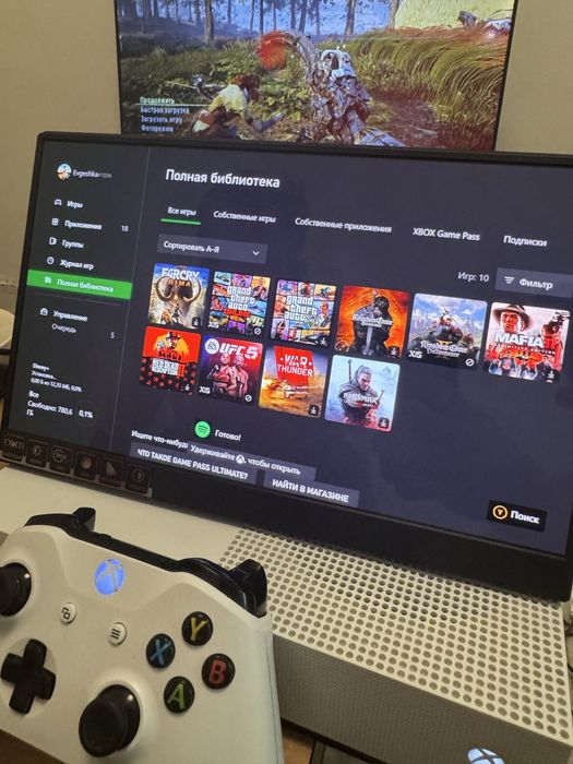 Xbox one s 1TB + игры