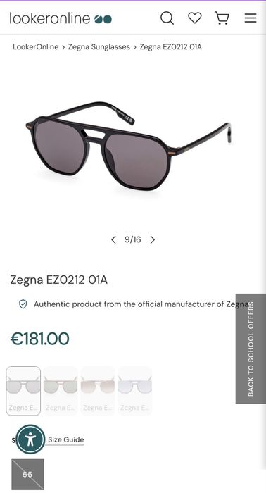 Мъжки слънчеви очила Ermengildo Zegna
