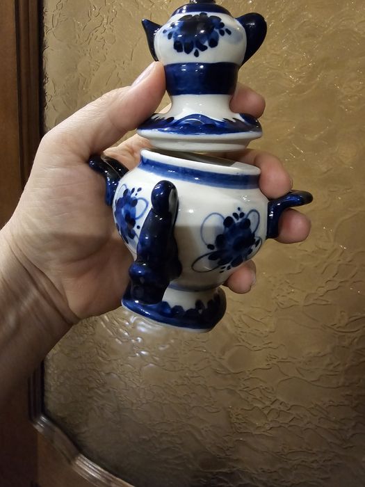 Мишка -елочная игрушка-статуэтка