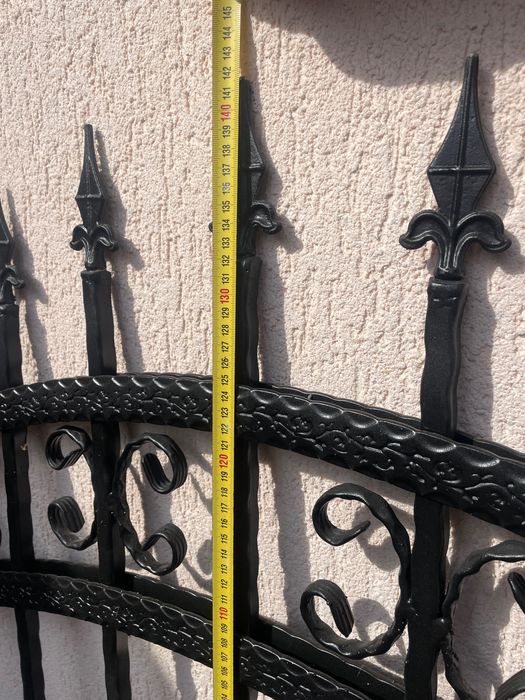 Plase de gard + portiță metalică – model elegant