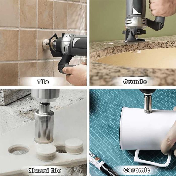 Teshik arra matkap uchi to'plami, Набор сверл для кольцевой пилы