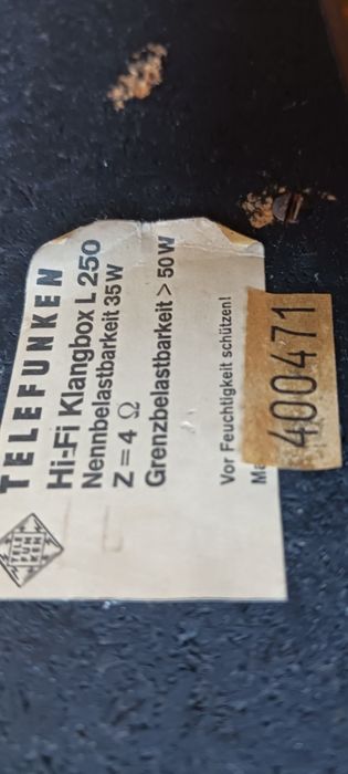Boxe telefunken L 250