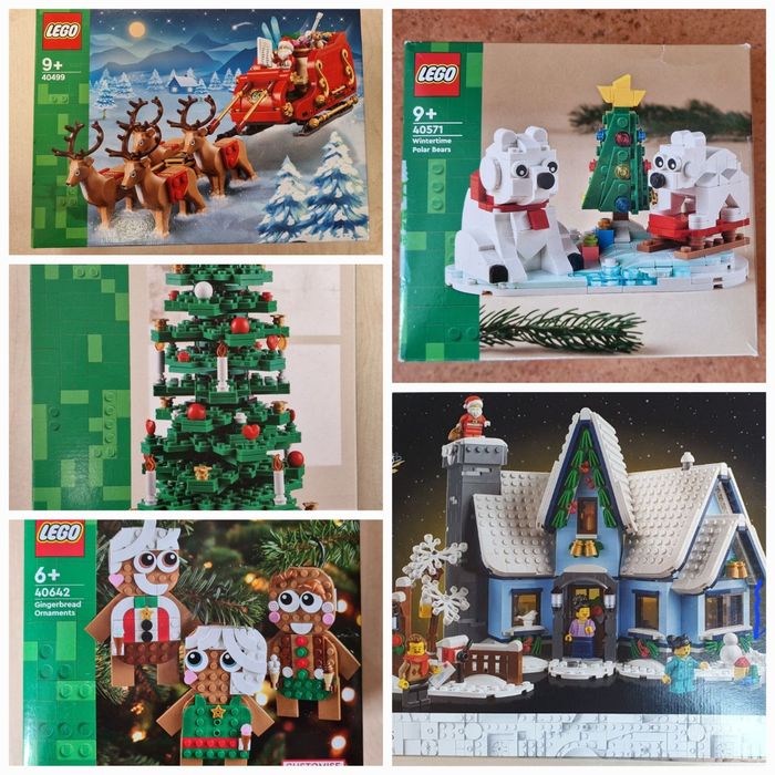 Seturi LEGO Craciun 10293, 40499, 40642, 40573, 40746,40640 Noi