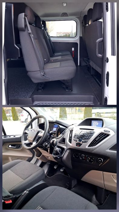 ~Ford Transit Custom~6 locuri si marfa~An 2017~Motor 2l TDCI~Euro6~Carte service~