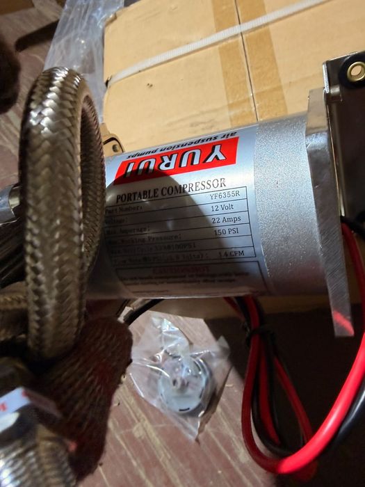 Автомобильный компрессор YURU 12V 150 PSI, 22A
